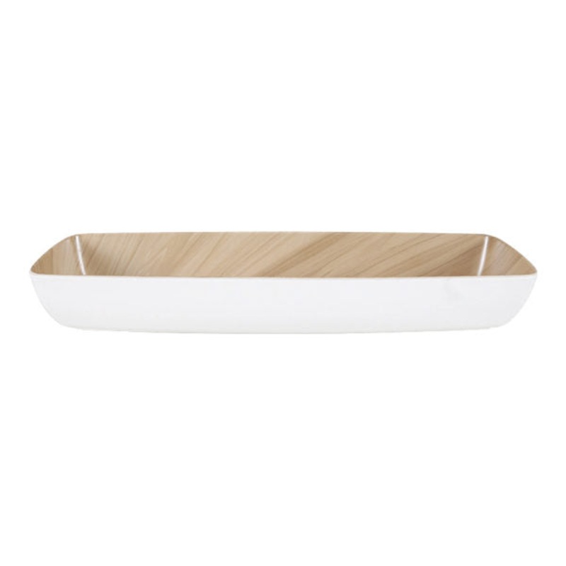 Echo Long Bowl - 530x162x75mm, White-Birch: Pack of 1