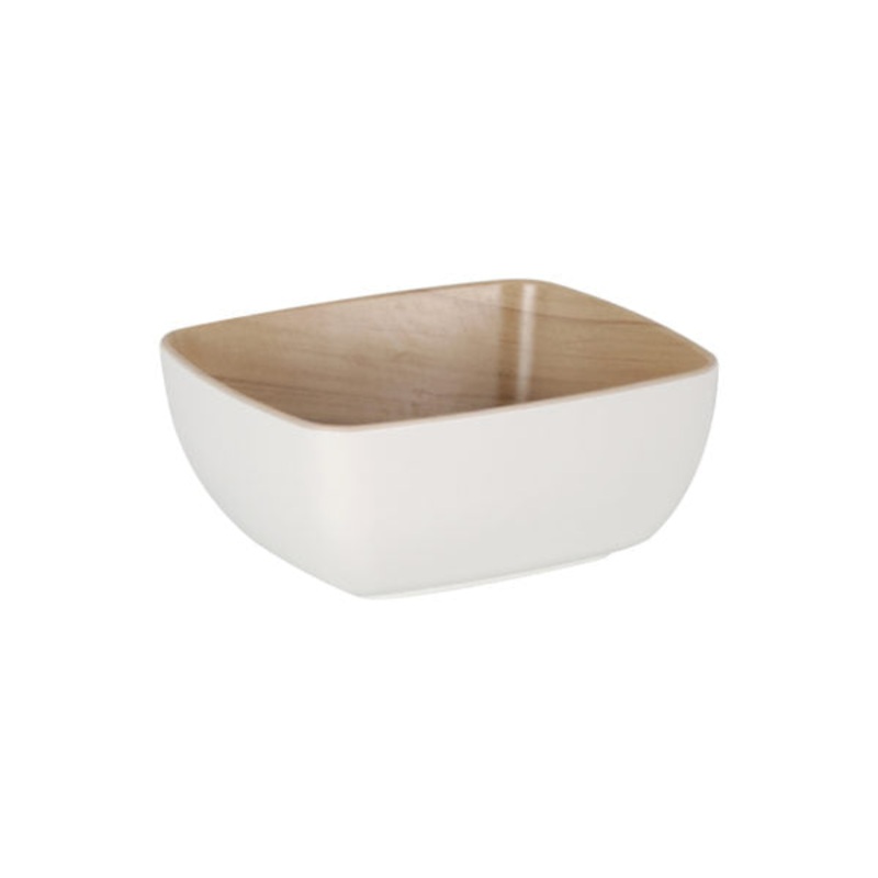 Echo Rectangular Bowl - 176x162x75mm, White-Birch: Pack of 1
