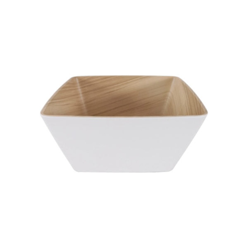 Echo Square Bowl - 250x250x120mm, White-Birch: Pack of 1