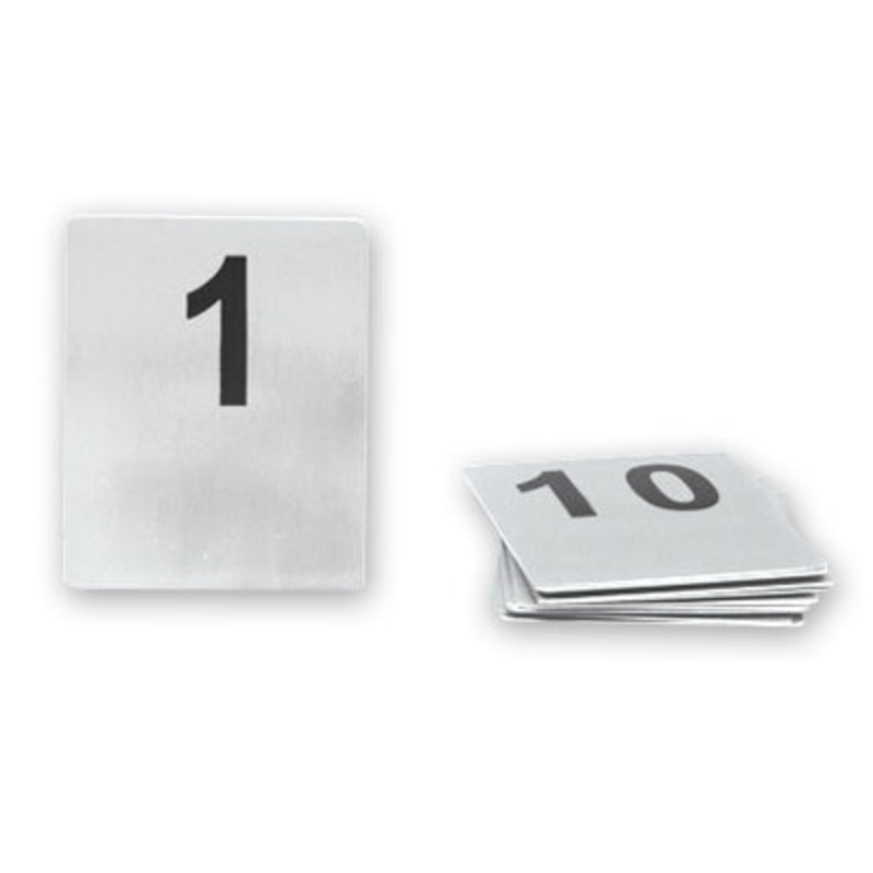 Flat Table Numbers - S-S, Set 71 - 80: Pack of 1
