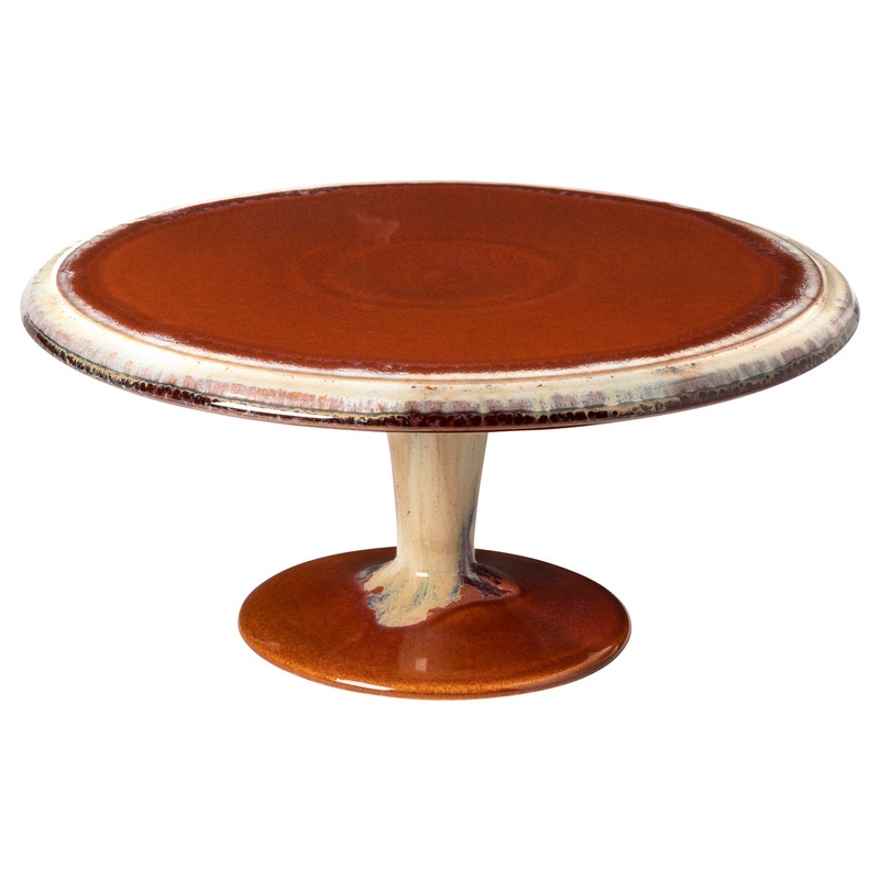 Footed Plate - 332mm, Casafina Poterie, Caramel