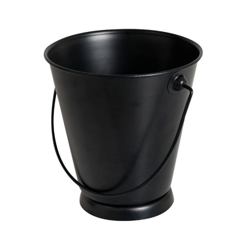 Mini Round Pail - Black, 125 x 130mm (890ml): Pack of 1