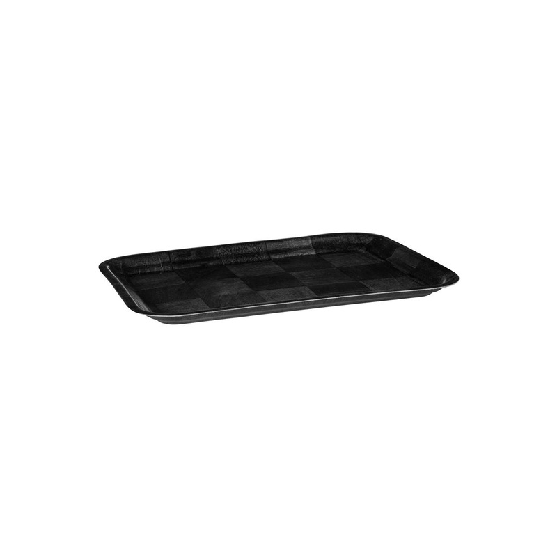 Rectangular Tray, 250 x 350mm - Black Woven Wood