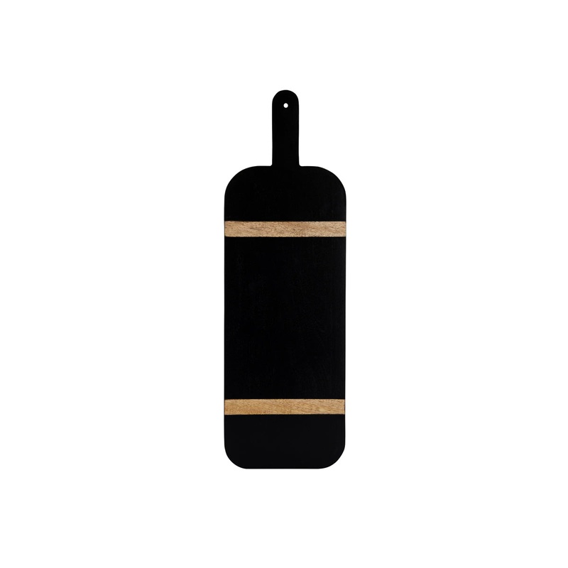 Serve Paddle Board, Black with Acacia Inlay - 560X180X15mm: Pack of 6