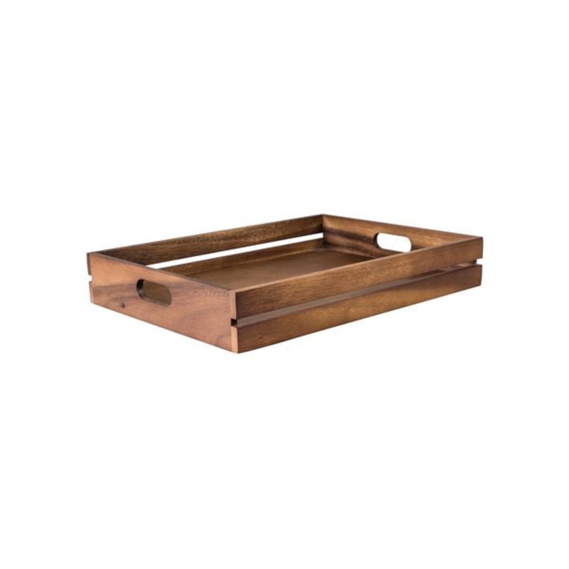Acacia Serving Tray-Plywd Base, 450X320X70Mm: Pack of 6