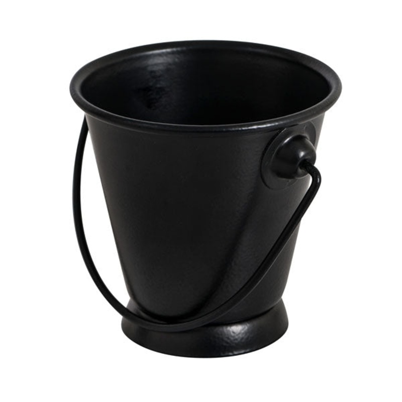 Mini Round Pail - Black, 70 x 70mm