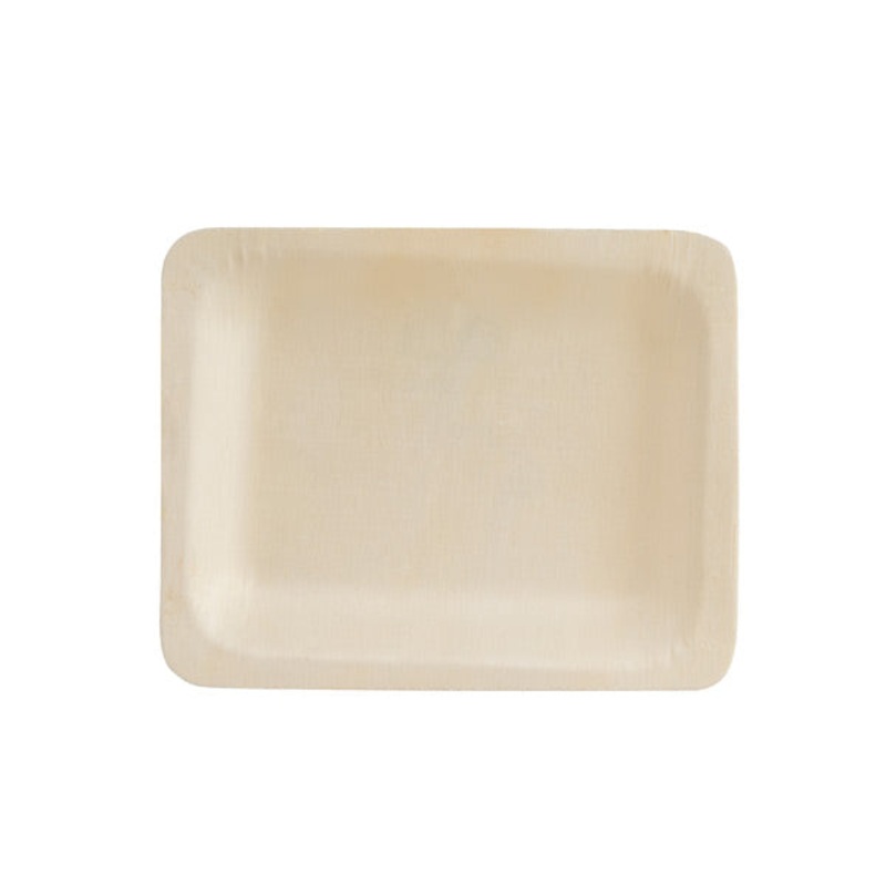Rect. Plate - Bio Wood, 120 x 90mm: Pack of 10