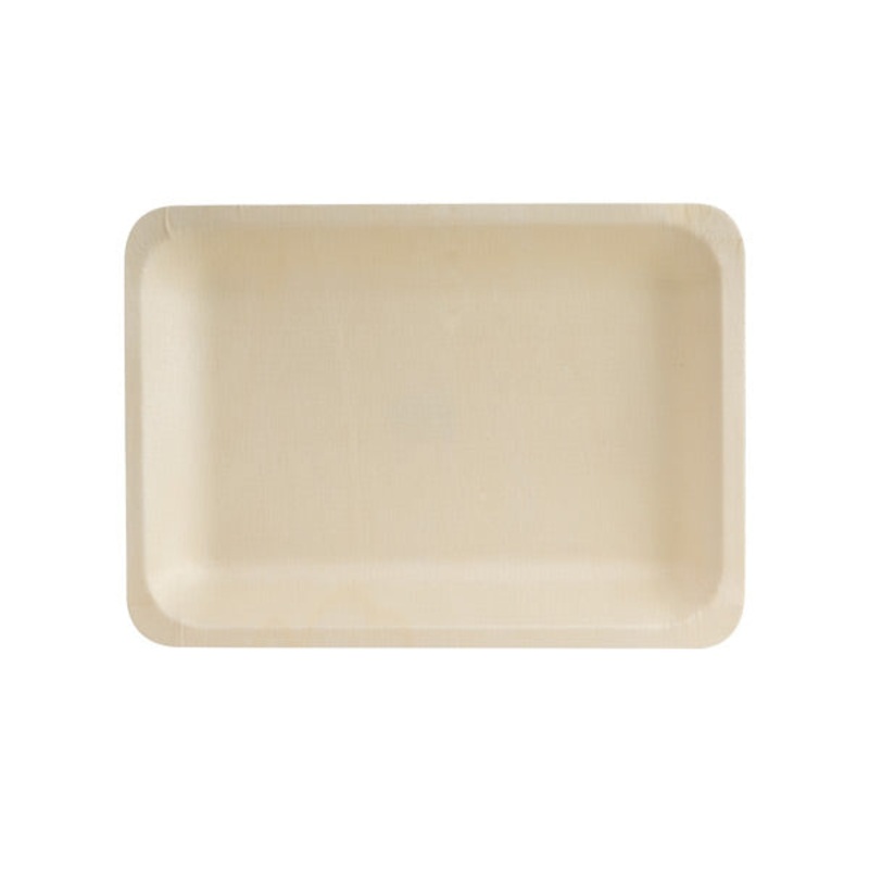 Rect. Plate - Bio Wood, 220 x 120mm: Pack of 10