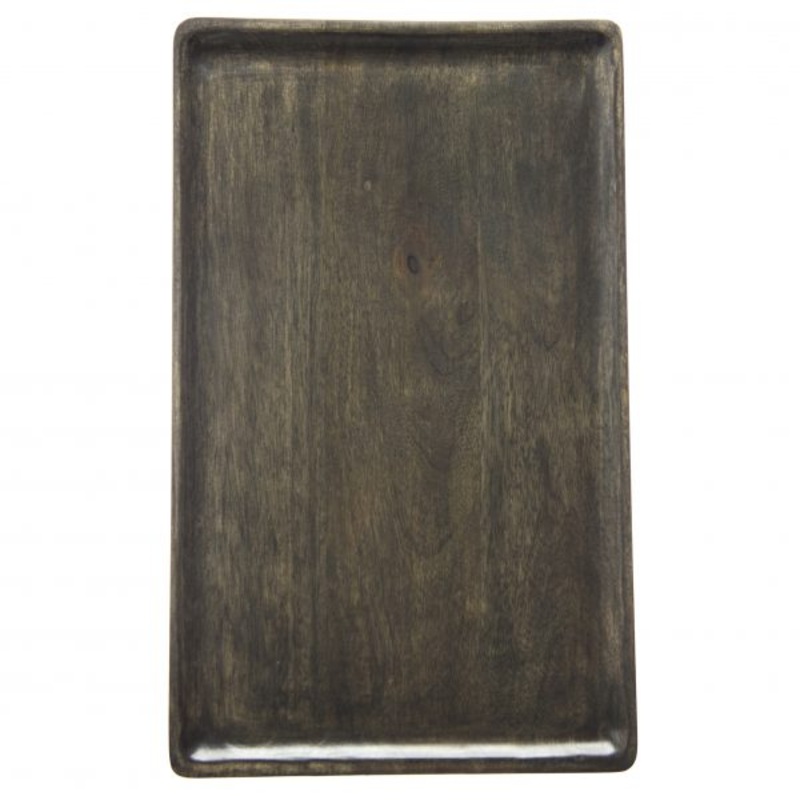 Rectangle Serving Board - 430x250x15mm, Mangowood, Dark: Pack of 1