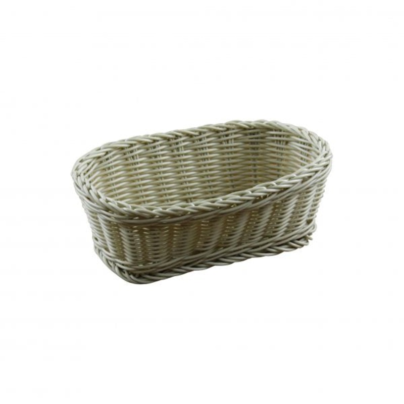 Rectangular Polypropylene Basket - 240x125x90mm: Pack of 6
