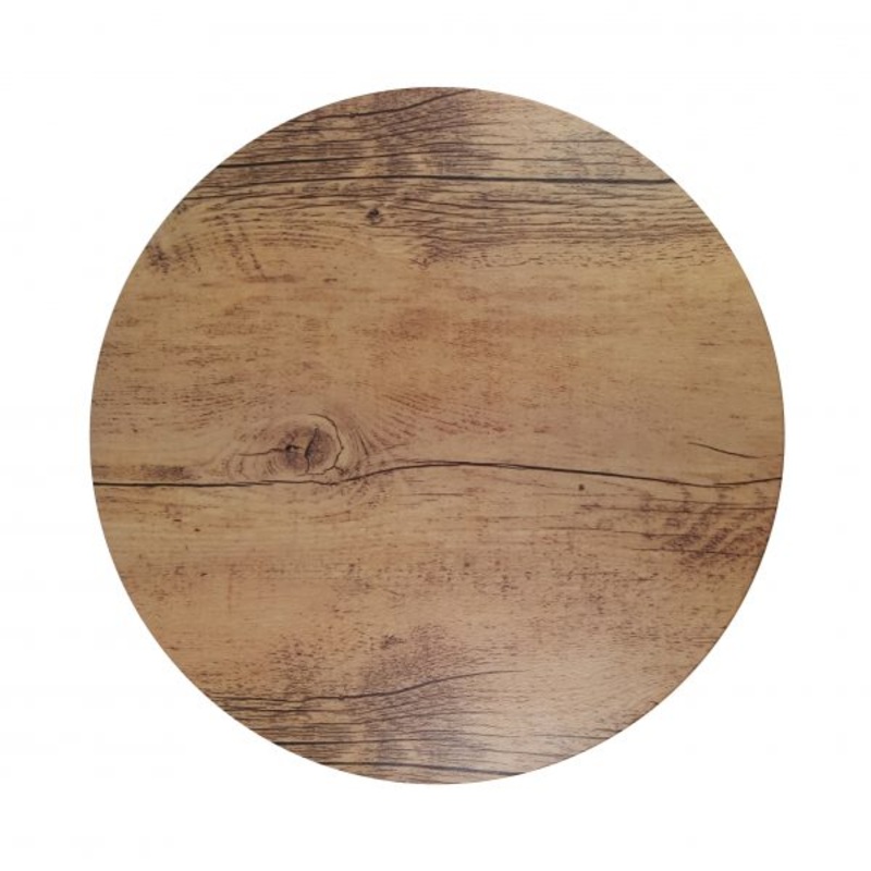 Round Melamine Oak Board, 310mm, Wood Effect: Pack of 1