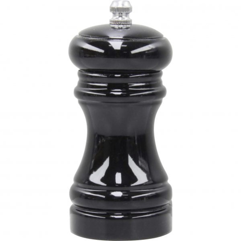 Salt-Pepper Mill - 115mm, Caf, Black Wood Ceramic: Pack of 1