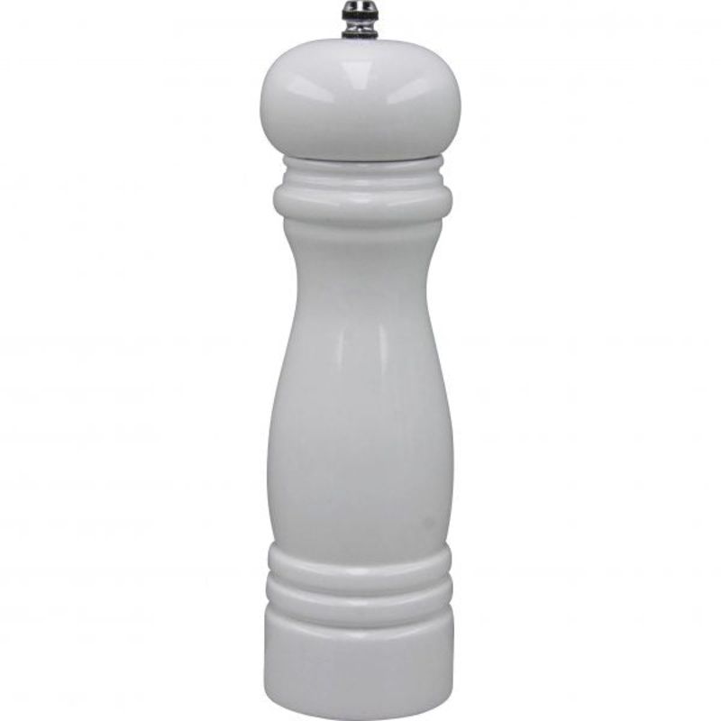 Salt-Pepper Mill - 215mm, Tempo, White Wood Ceramic: Pack of 1