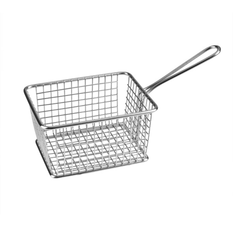 Service Basket Rect. - Stainless Steel, 142 x 114 x 78mm