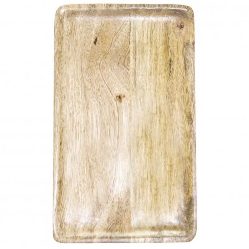 Serving Board - 430x250x15mm, Mangowood, Natural: Pack of 1