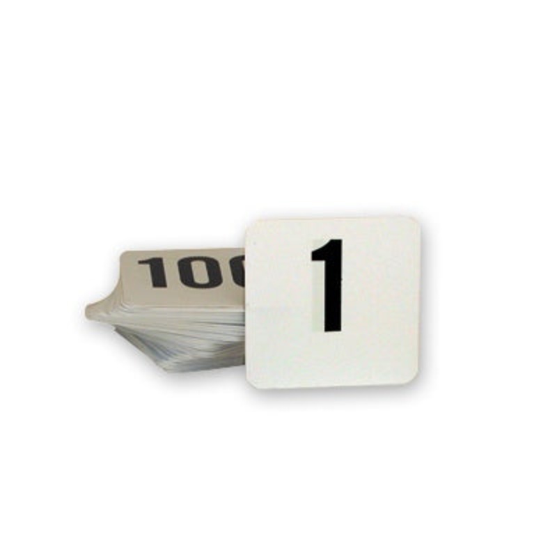 Table Number - 50 x 50mm, Set 1 - 100: Pack of 1