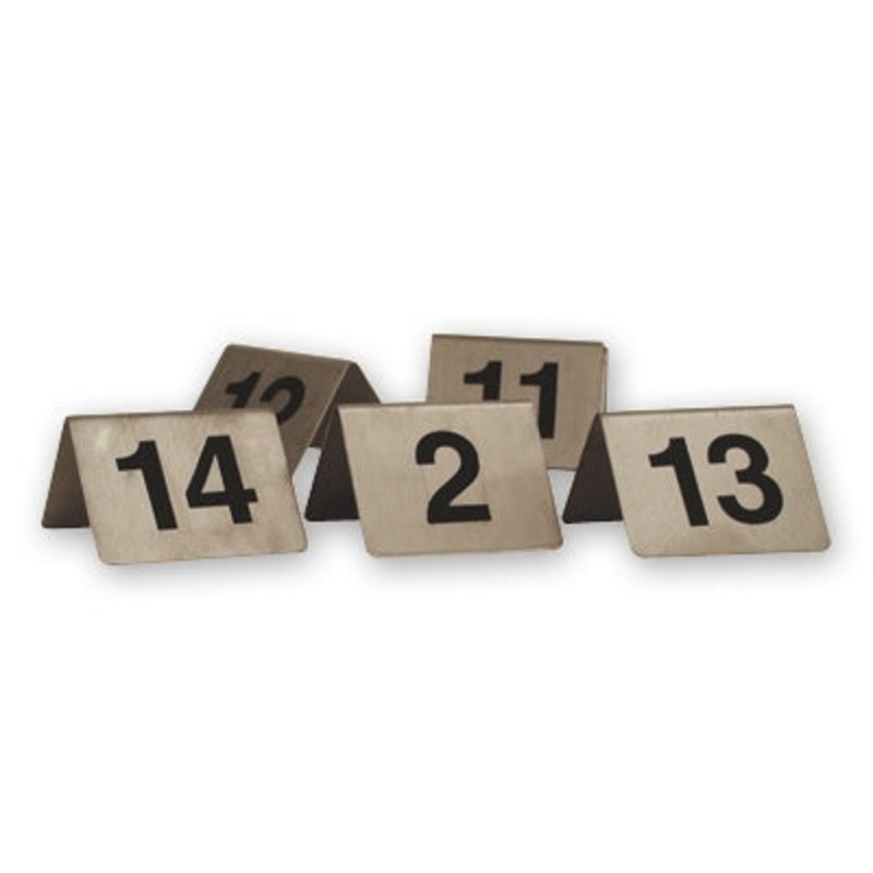 Table Number - S-S, A - Frame, 50 x 50mm, Set 61 - 70: Pack of 1