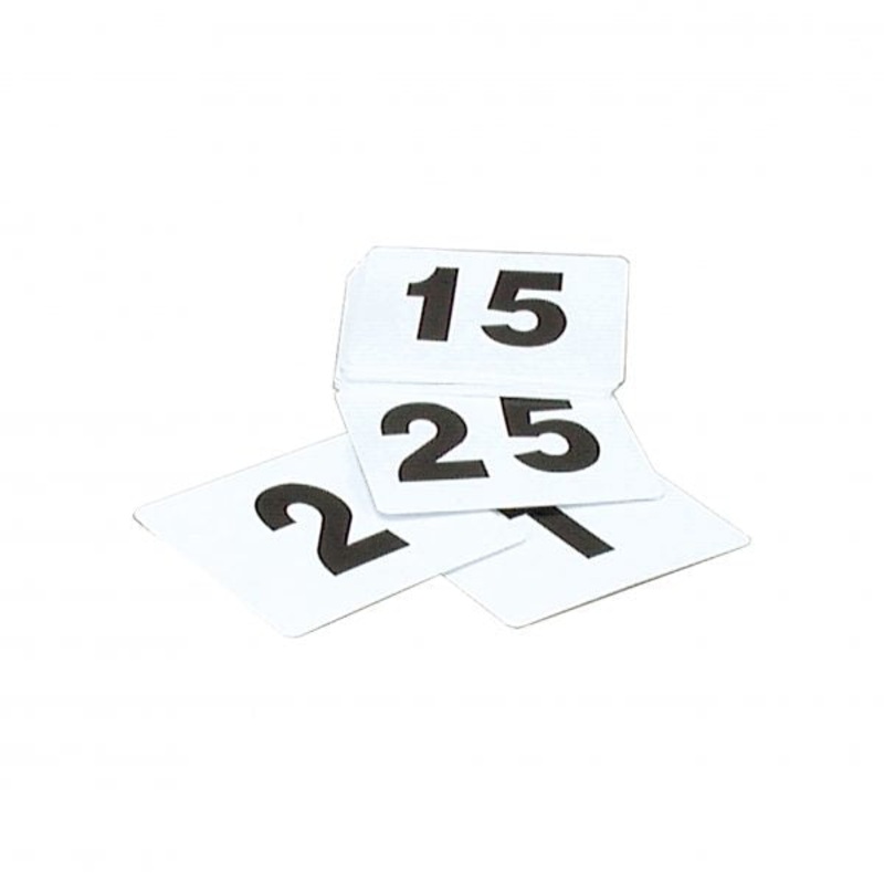 Table Number Set - 1-100, (Black On White): Pack of 1