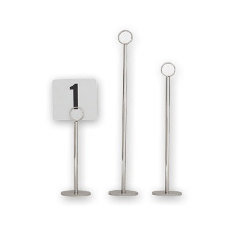 Table Number Stand - Ring Clip, 380mm, Heavy Base: Pack of 1