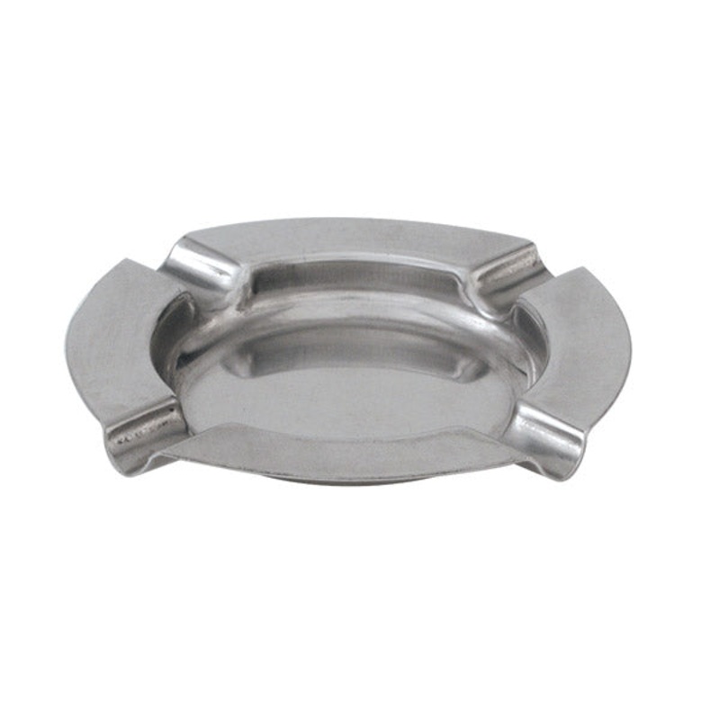 Ashtray - Stainless Steel, Round, 125mm