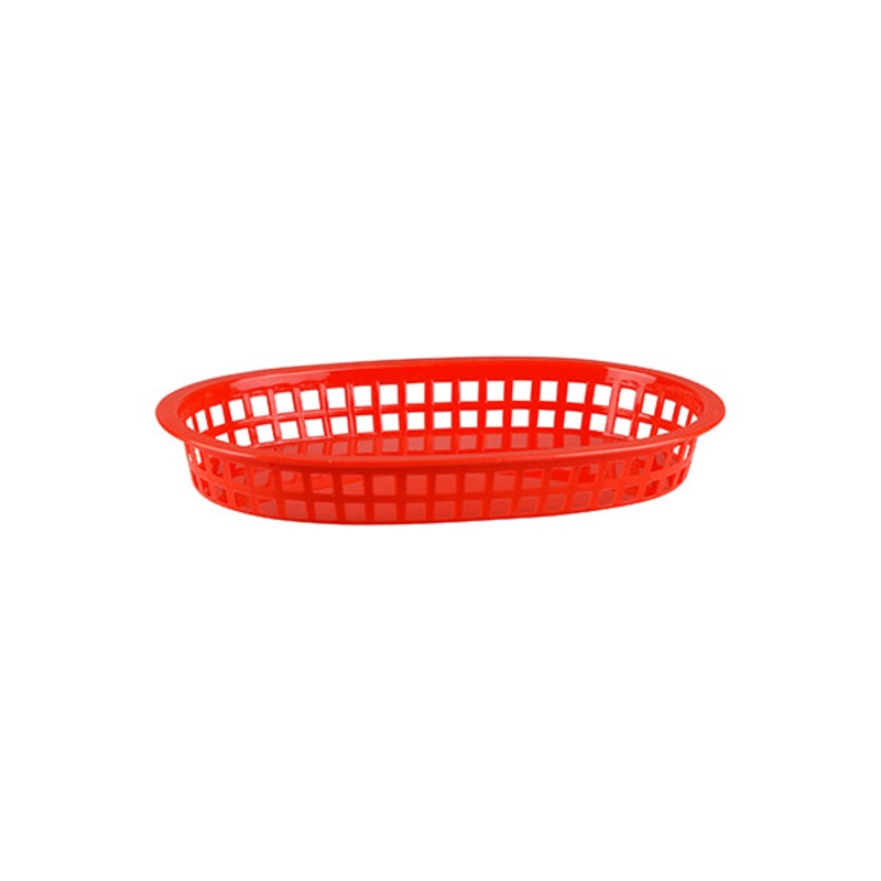 Bread Basket - Pp, Rect. Red, 240 x 150 x 50mm: Pack of 36