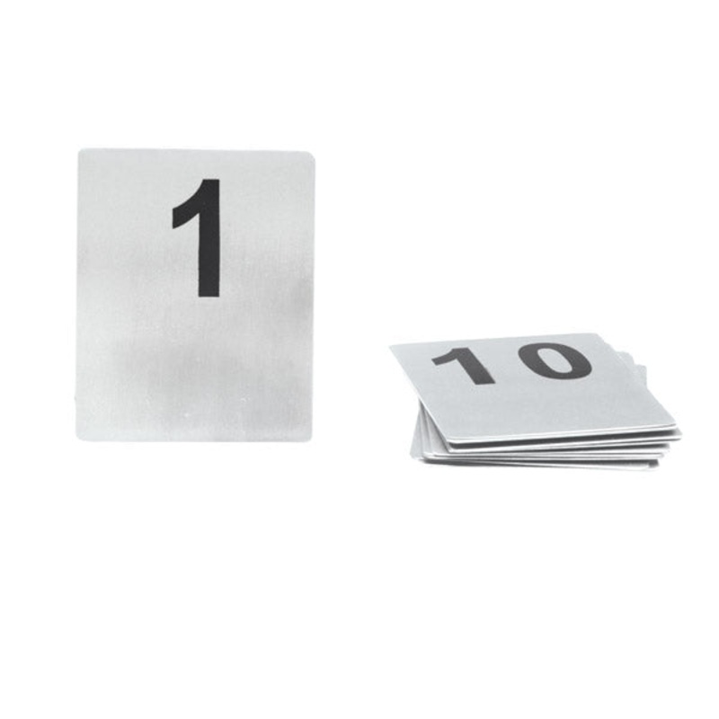 Flat Table Numbers - S-S, Set 1 - 10: Pack of 1