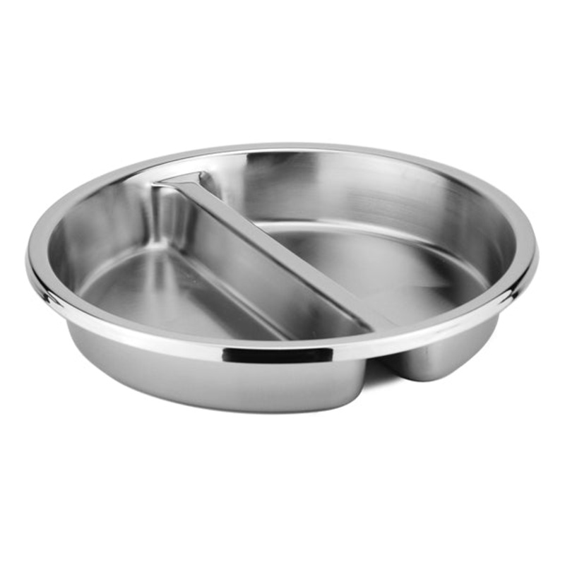 Food Pan - 18-10, Round, 1 Divider, 360mm