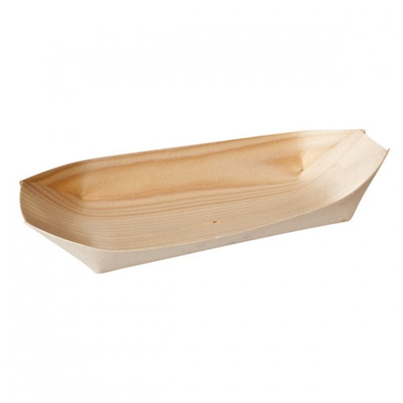 Oval Boat - Bio Wood, 170 x 85mm: Pack of 1