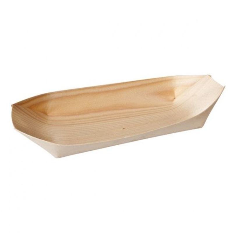 Oval Boat - Bio Wood, 60 x 45mm: Pack of 1