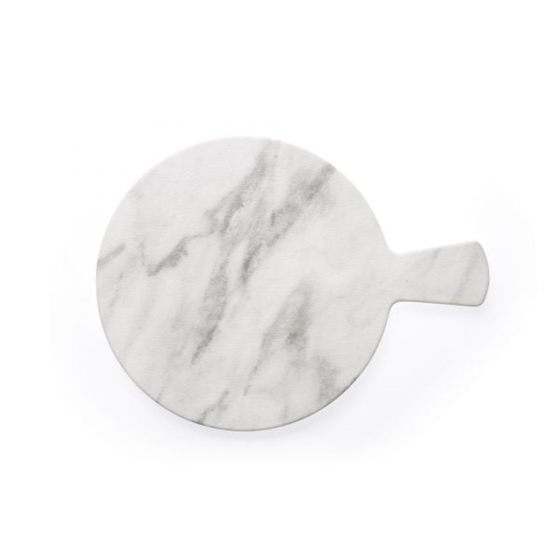 Round Melamine Board With Handle - 280mm, 370mm, Marble Effect