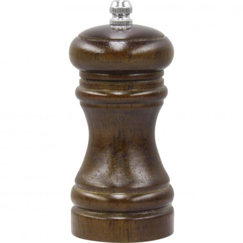 Salt-Pepper Mill - 115mm, Caf, Dark Wood Ceramic: Pack of 1