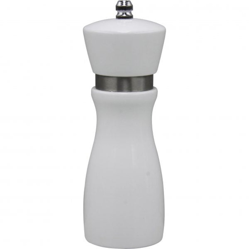 Salt-Pepper Mill - 155mm, Mondo, White Wood Ceramic