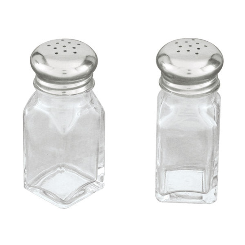 Salt & Pepper Shaker - Square, 60ml: Pack of 12
