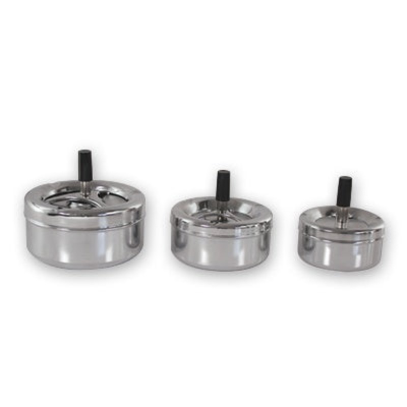 Wind Proof Ashtray - Stainless Steel, 110mm