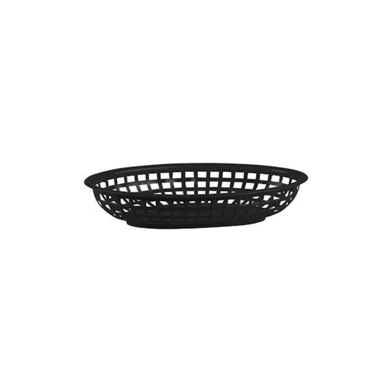 Bread Basket - Oval, Black, 240 x 150 x 50mm