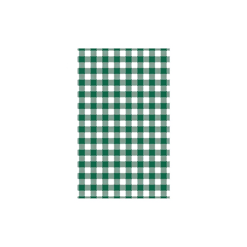 Gingham Greaseproof Paper - Green, 190x310mm, 200 Sheets