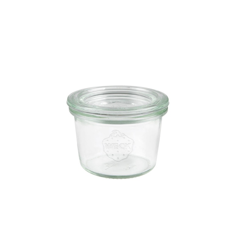 Glass Jars w-lid (#080) - 80mL, 60x55mm: Pack of 24