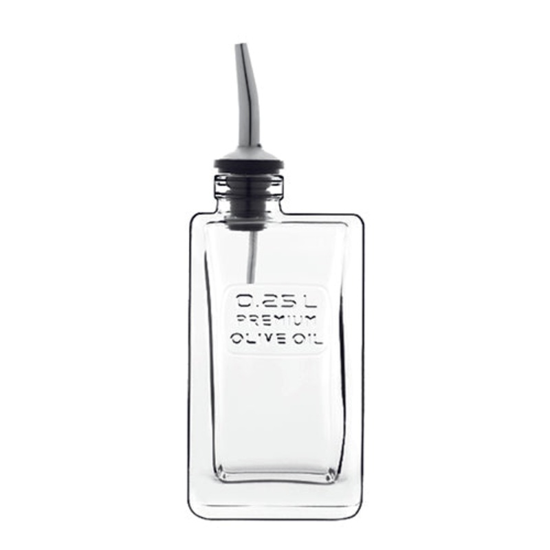 Glass Olive Oil Bottle - 250ml, Optima: Pack of 12