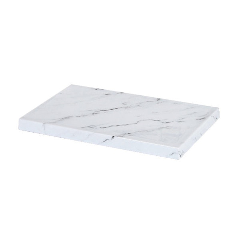 Rectangular Board - 265x162mm, Form, White Marble: Pack of 1