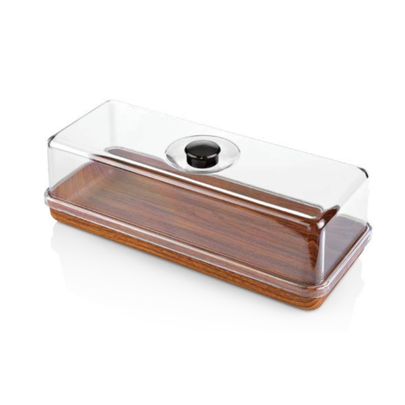 Rectangular Platter - with Cover Set, 390x160x130mm