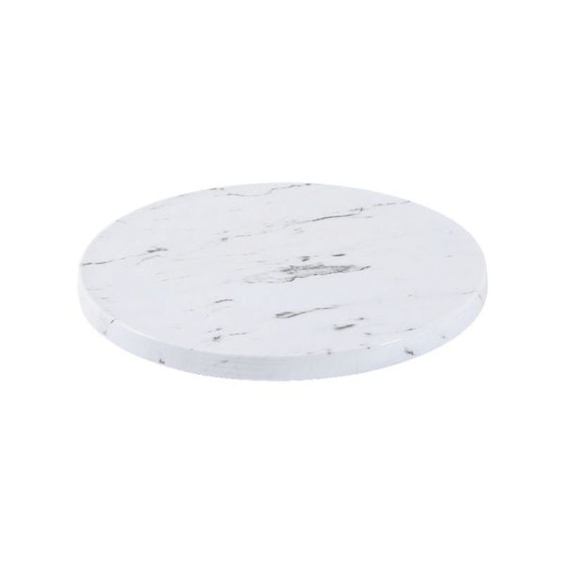 Round Board - 285x18mm, Form, White Marble Effect: Pack of 1