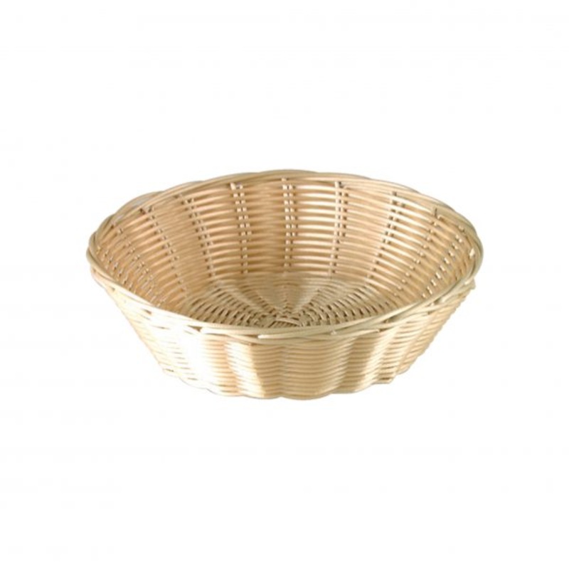 Round Polypropylene Bread Basket - 230mm: Pack of 12