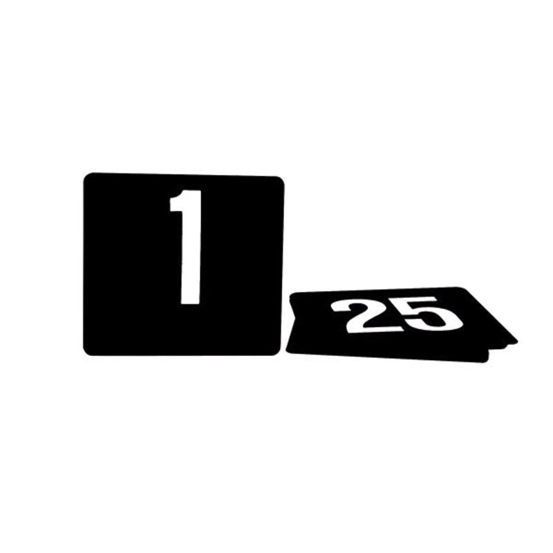 Table Number - 105 x 95mm, Set 1 - 25