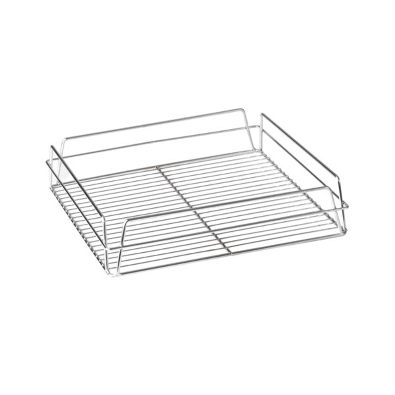 Glass Basket - Square, Chrome 355 x 355 x 75mm: Pack of 10