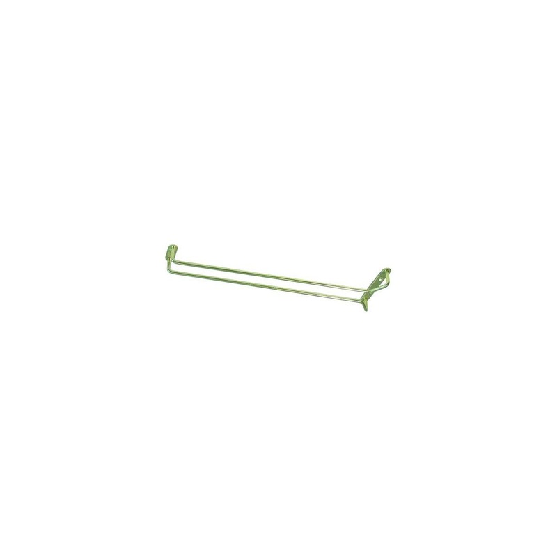 Glass Hanger - Single Row Brass, 250mm