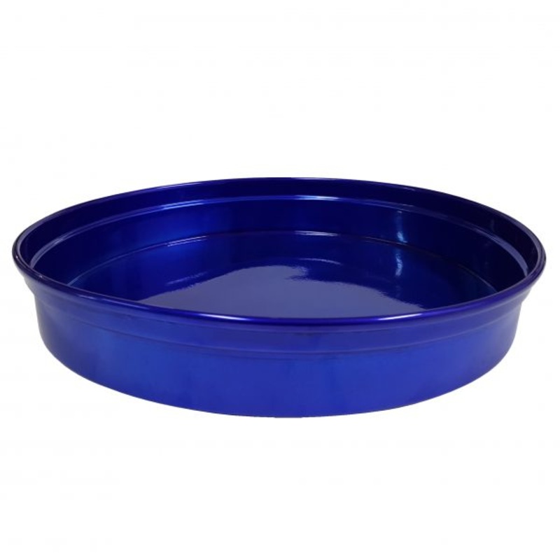 Round Bar Tray - 330x50mm, Blue Aluminum: Pack of 1