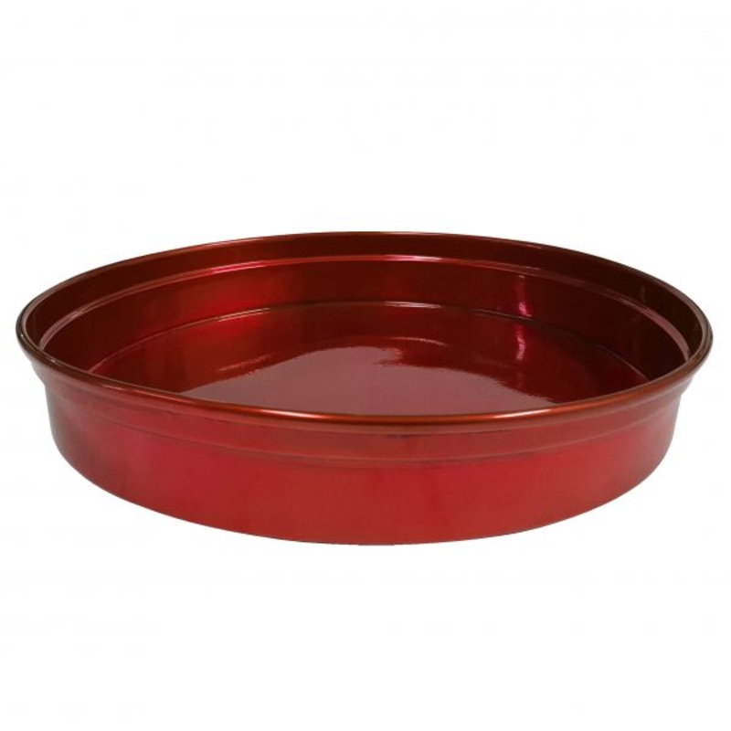 Round Bar Tray - 330x50mm, Red Aluminum: Pack of 1