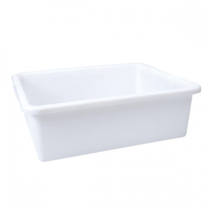 Tote Box - Plastic, White, 530 x 385 x 205mm: Pack of 1