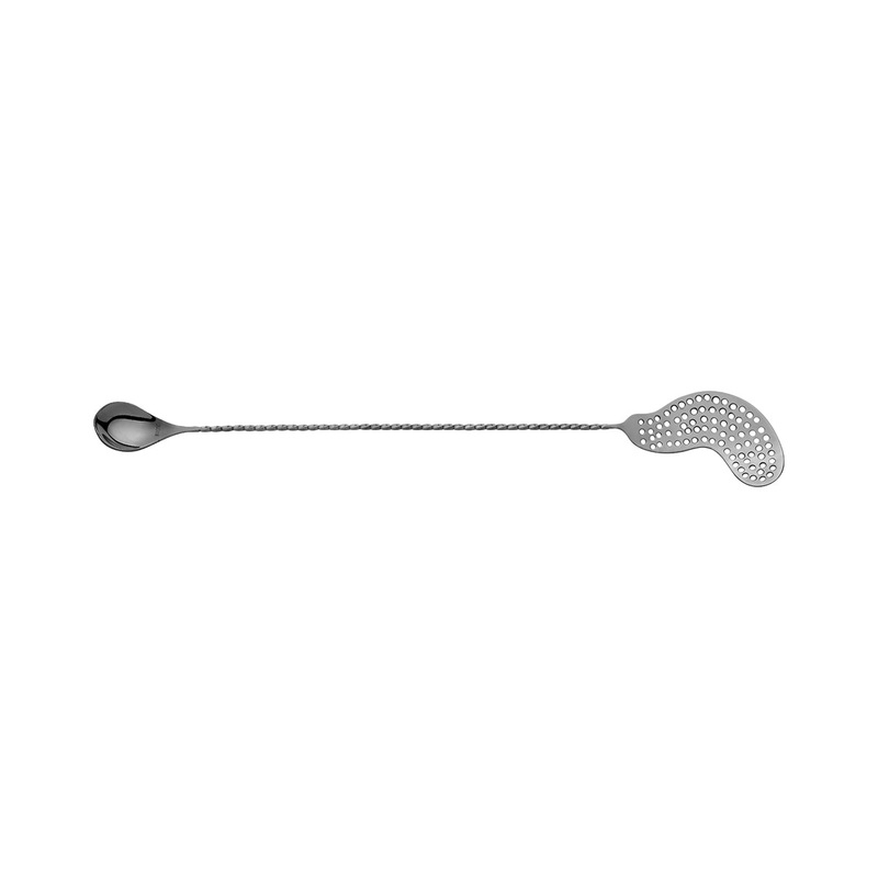Bar Spoon with Strainer - 390mm, Black Moda