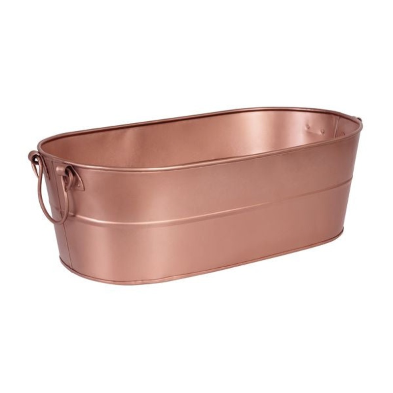 Beverage Tub-Copper Satin, plain 530 x 290 x 170Mm